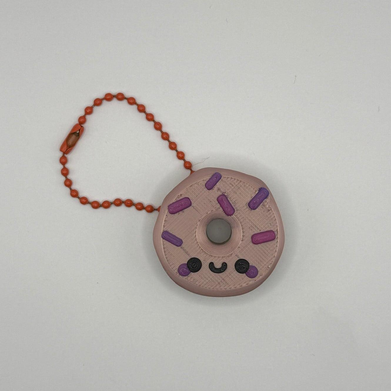 Cute Donut Keychain – Kawaii Sprinkle Mini Charm