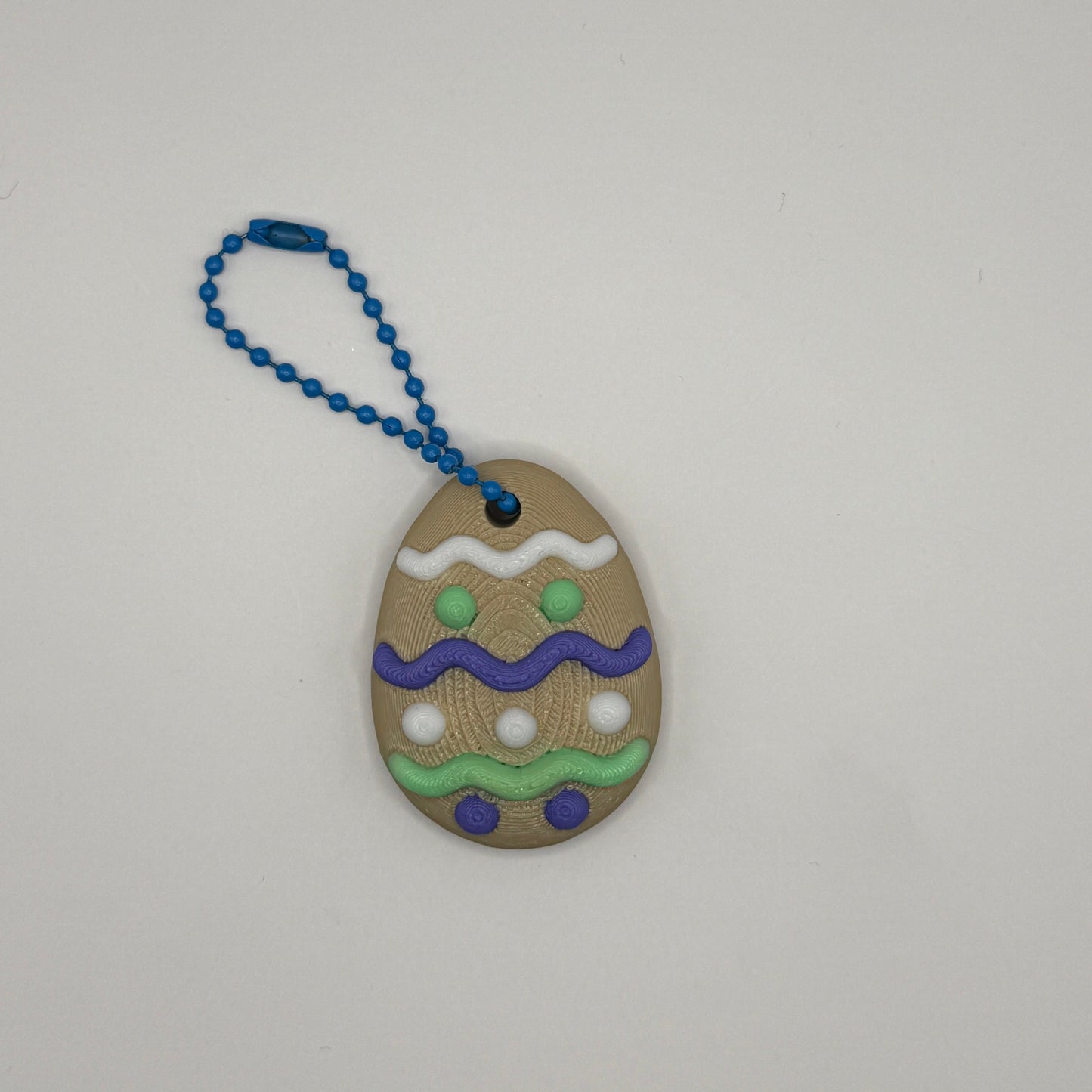 πͺ Cookie-Style Decorated Egg Keychain β 3D Printed Charm