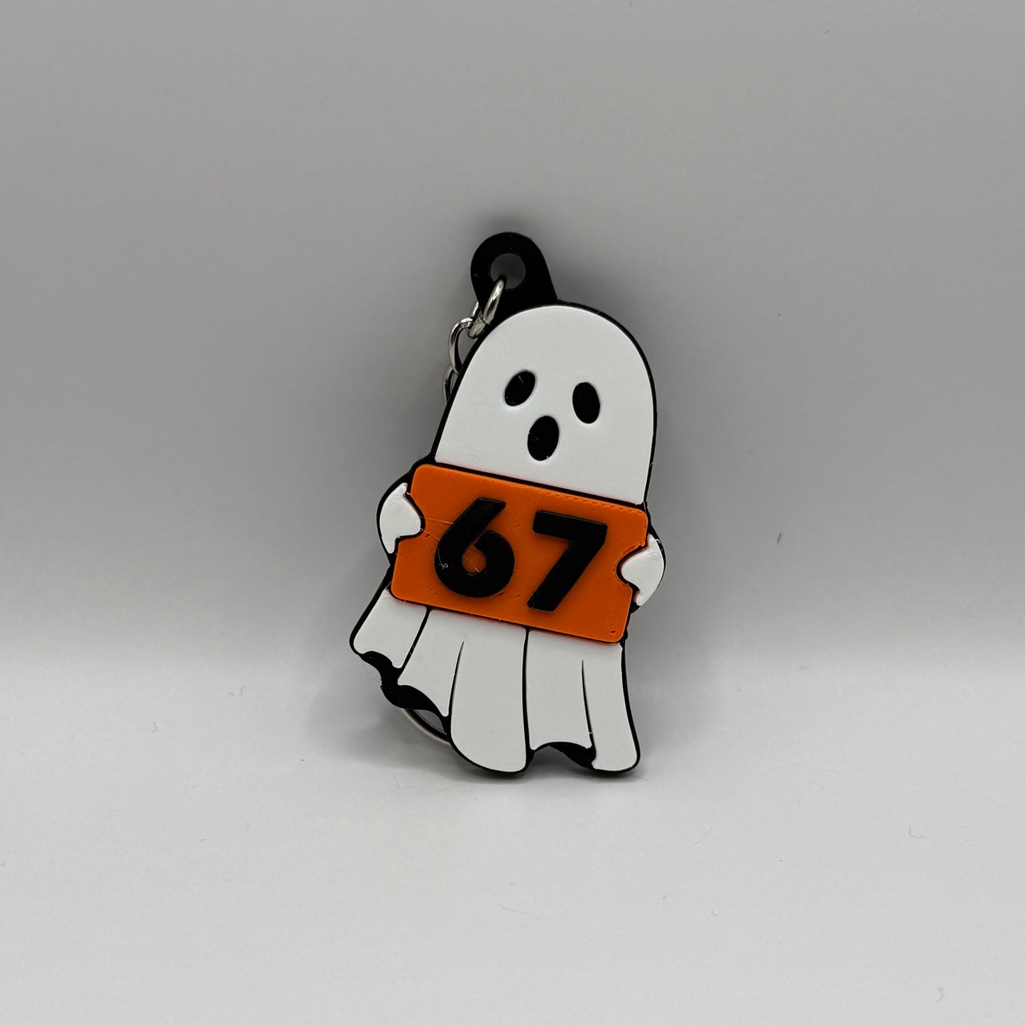 67 Ghost Keychain – Cute Spooky Charm
