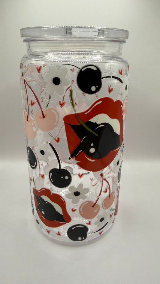 Oopsie: Dark Cherries Libbey Tumbler