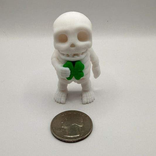 🍀 “Lucky Bones” Flexi Skeleton Keychain