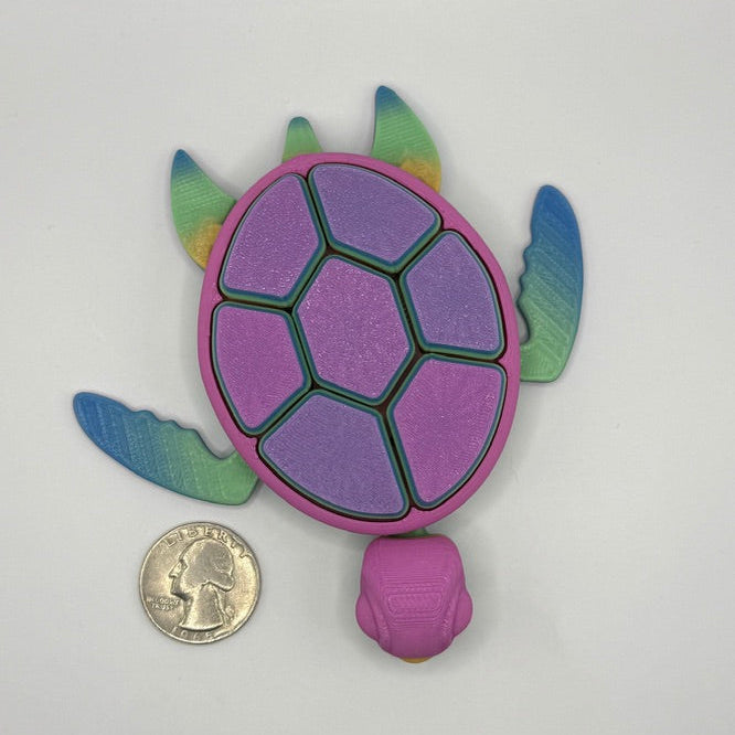 3D Printed Clicker Turtle Fidget