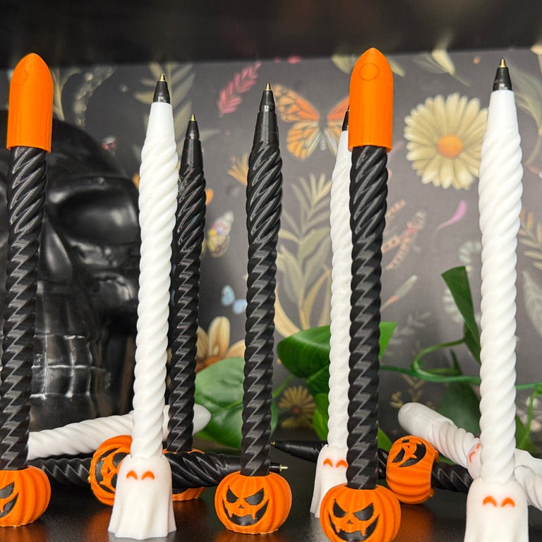 🖊️ Spooky Fidget Pens – Pumpkin or Ghost Edition