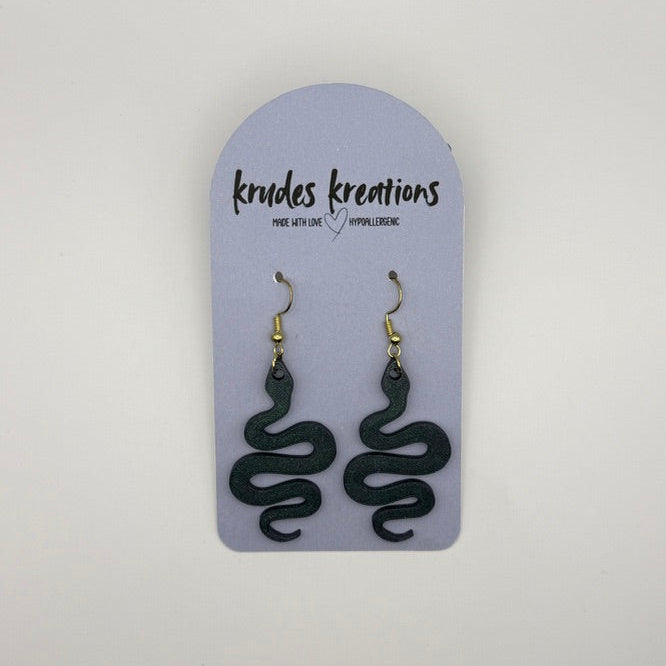 🖤 Shadow Serpent Earrings