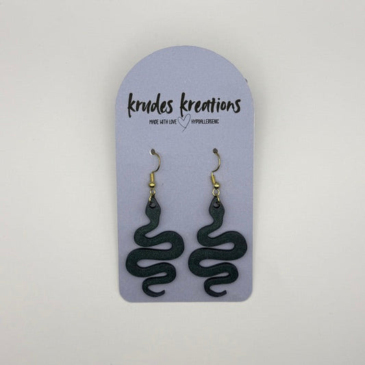 🖤 Shadow Serpent Earrings