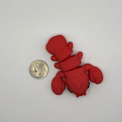 🦞 Chunky Lobster Fidget — Mini, Regular & Large Sizes