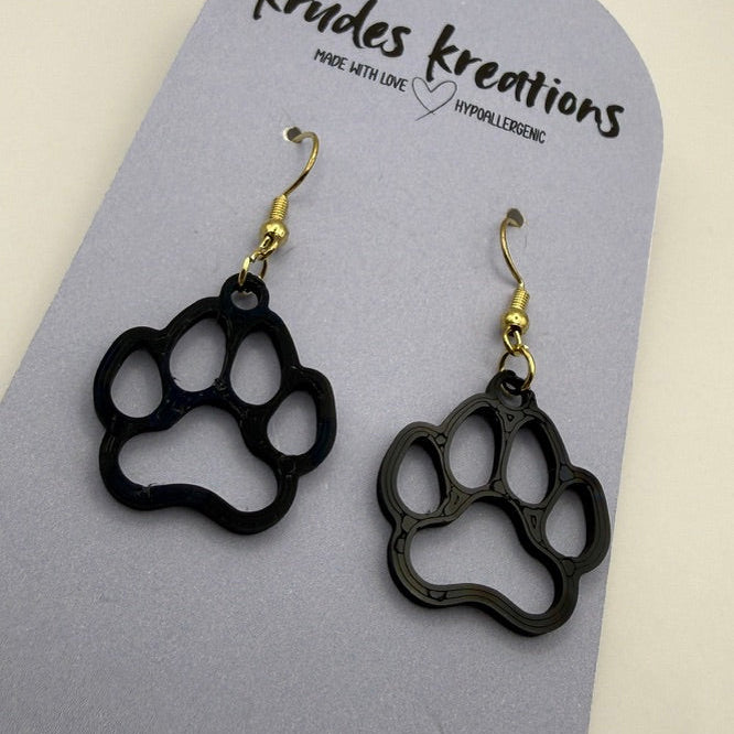 Pawprint Dangle Earrings