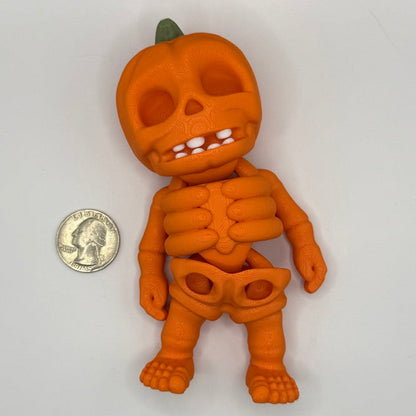 🎃 Pumpkin Skeleton Flexi – Available in Mini, Regular & Large
