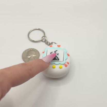 Clicky Tamagotchi-Style Keychain – Retro Pixel Pet Fidget