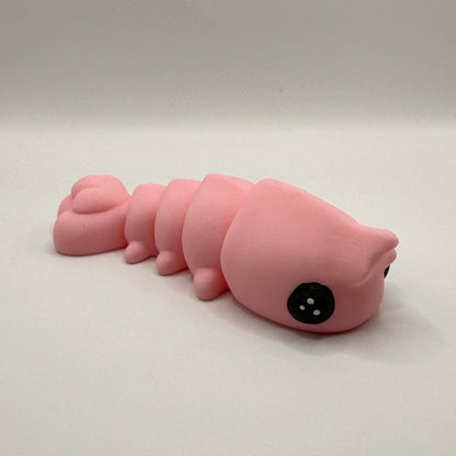 🐙 Pink Shrimp Fidget — Mini, Regular & Large Sizes