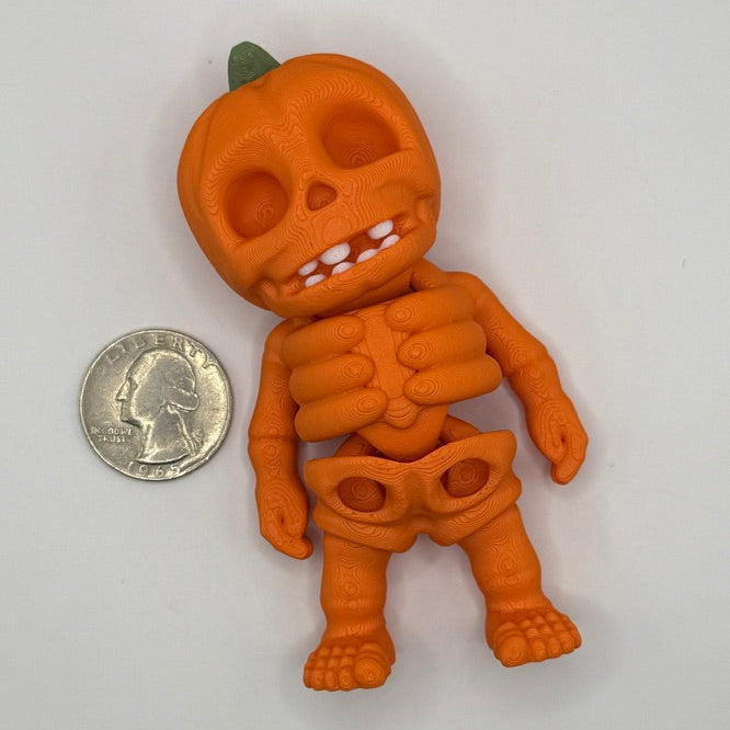 🎃 Pumpkin Skeleton Flexi – Available in Mini, Regular & Large