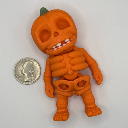 🎃 Pumpkin Skeleton Flexi – Available in Mini, Regular & Large