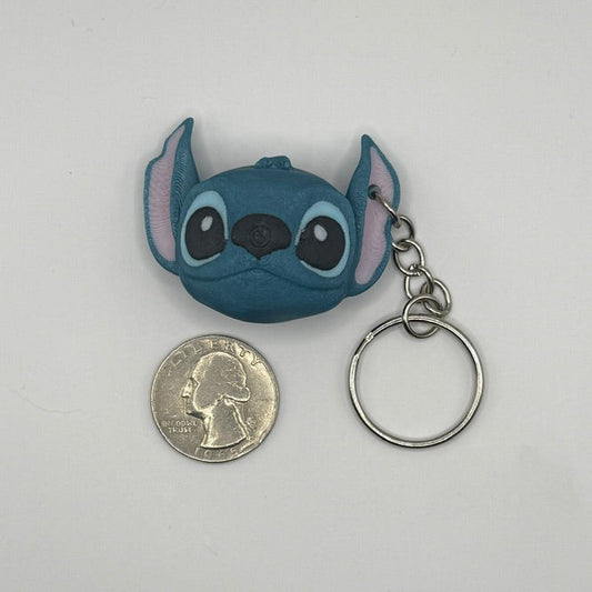 Stitch-Inspired Clicky Keychain – Cute 3D Printed Fidget Clip