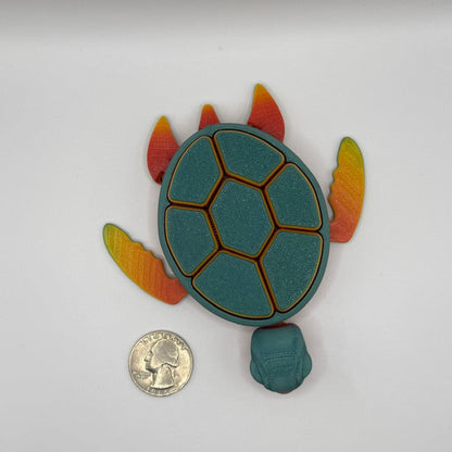 3D Printed Clicker Turtle Fidget