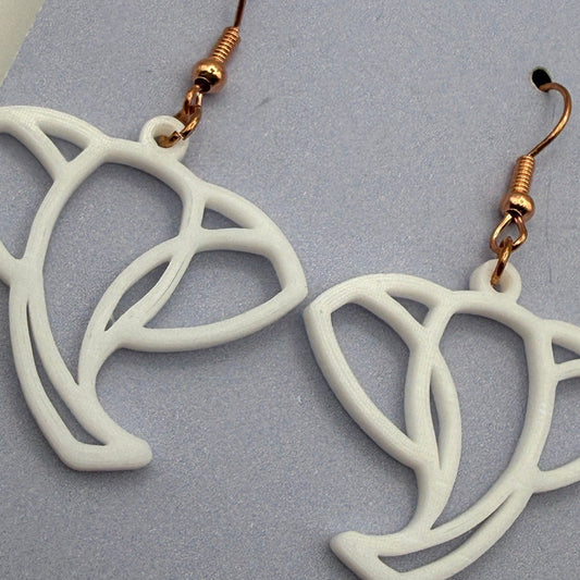 Geometric Elephant Earrings