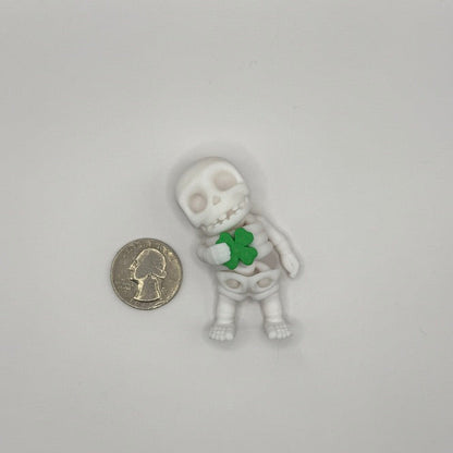 🍀 “Lucky Bones” Flexi Skeleton Keychain