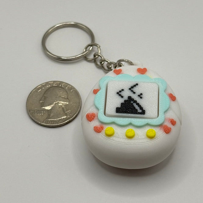Clicky Tamagotchi-Style Keychain – Retro Pixel Pet Fidget