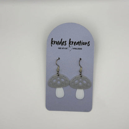 Whimsical Mushroom Dangle Earrings