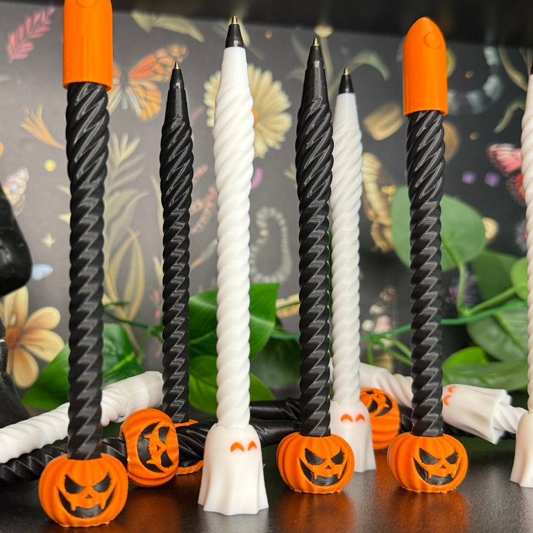 🖊️ Spooky Fidget Pens – Pumpkin or Ghost Edition
