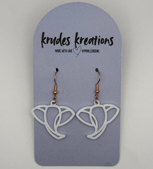 Geometric Elephant Earrings