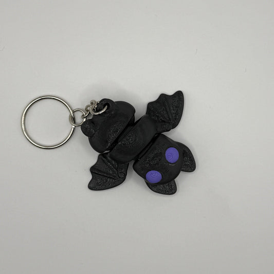 Flexi Bat Keychain – Cute Poseable Bat Buddy