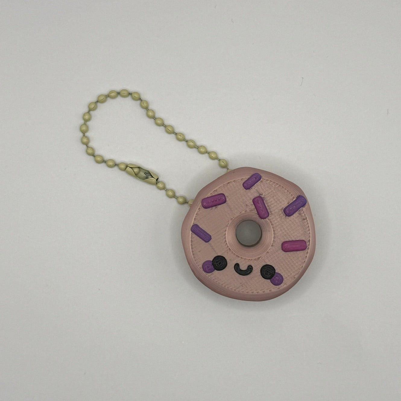 Cute Donut Keychain – Kawaii Sprinkle Mini Charm