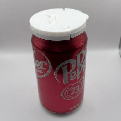 Snap-On Soda Can Topper — Reusable Flip Lid Cover