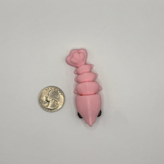 🐙 Pink Shrimp Fidget — Mini, Regular & Large Sizes