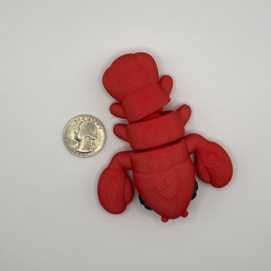 🦞 Chunky Lobster Fidget — Mini, Regular & Large Sizes