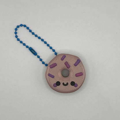 Cute Donut Keychain – Kawaii Sprinkle Mini Charm