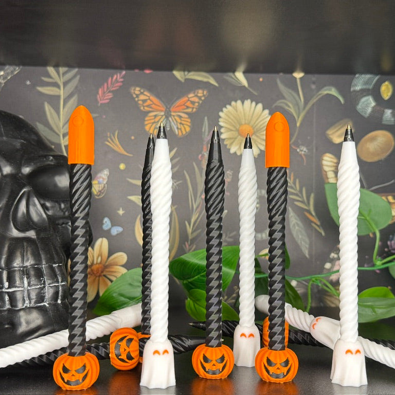 🖊️ Spooky Fidget Pens – Pumpkin or Ghost Edition