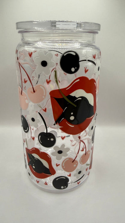 Oopsie: Dark Cherries Libbey Tumbler