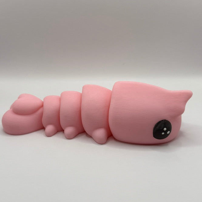 🐙 Pink Shrimp Fidget — Mini, Regular & Large Sizes