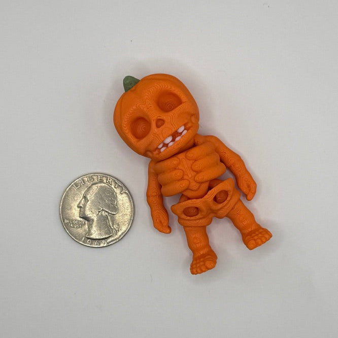 🎃 Pumpkin Skeleton Flexi – Available in Mini, Regular & Large