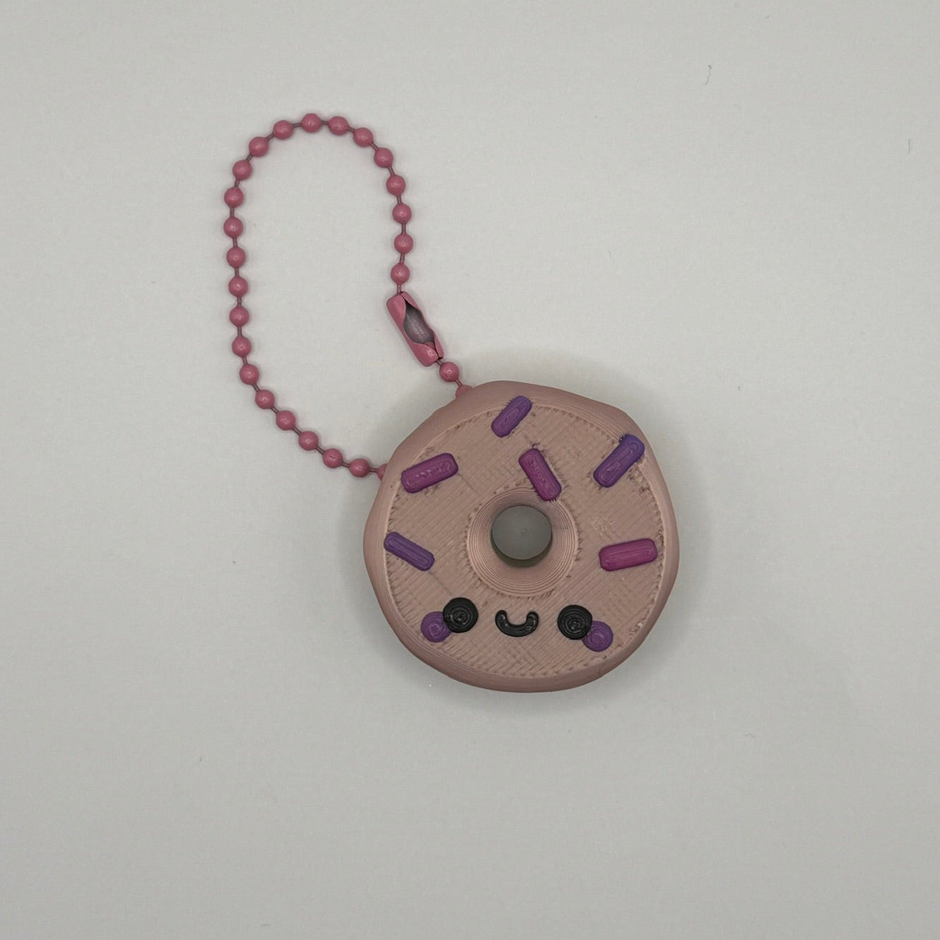 Cute Donut Keychain – Kawaii Sprinkle Mini Charm