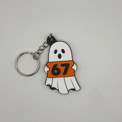 67 Ghost Keychain – Cute Spooky Charm