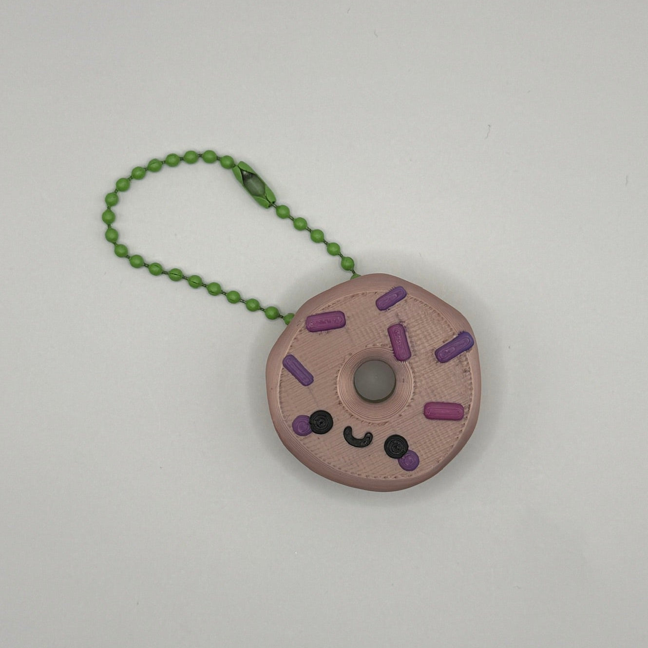 Cute Donut Keychain – Kawaii Sprinkle Mini Charm