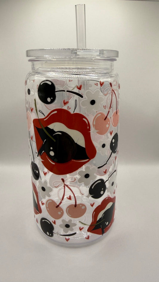 Oopsie: Dark Cherries Libbey Tumbler