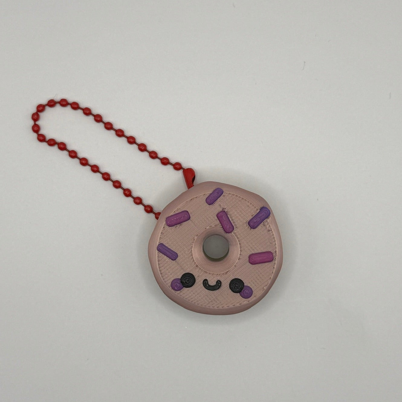 Cute Donut Keychain – Kawaii Sprinkle Mini Charm