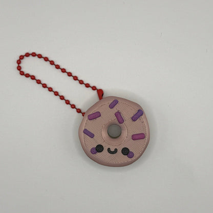 Cute Donut Keychain – Kawaii Sprinkle Mini Charm