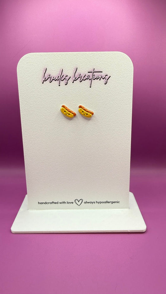 UV Printed Cutie Hotdog Earrings