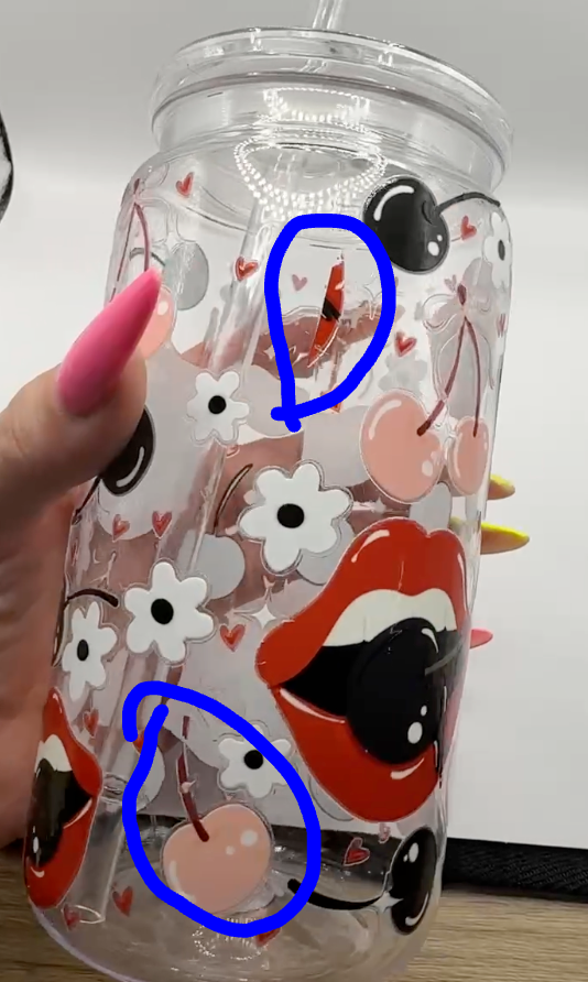 Oopsie: Dark Cherries Libbey Tumbler