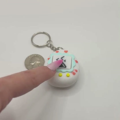 Clicky Tamagotchi-Style Keychain – Retro Pixel Pet Fidget